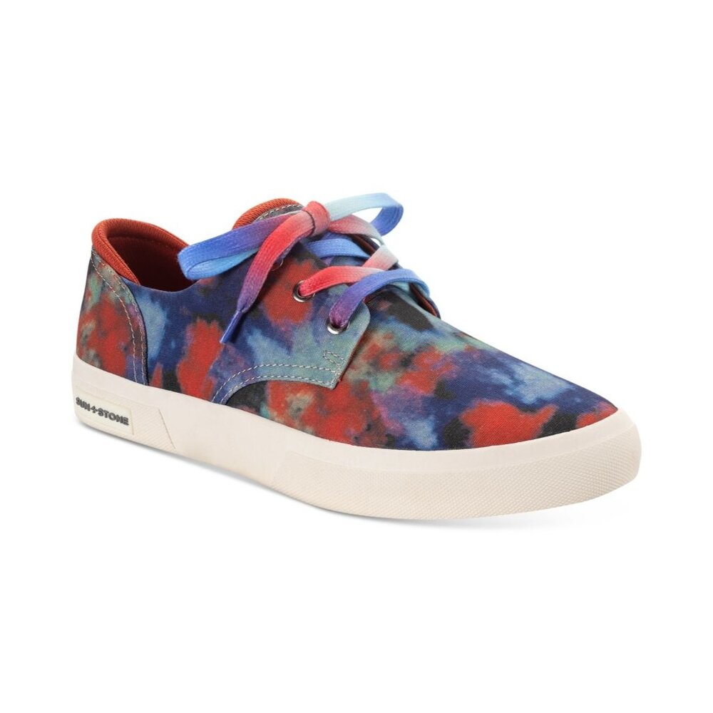 Sun + Stone Men's Kiva Lace-up Core Sneakers, Blue/Green Tie Dye,‎ Size 8.5, NIB
